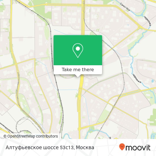 Карта Алтуфьевское шоссе 53с13