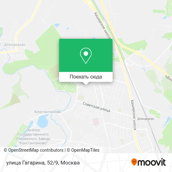 Карта улица Гагарина, 52/9