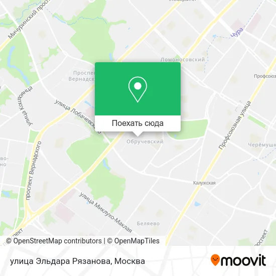 Карта улица Эльдара Рязанова