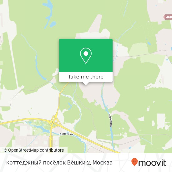 Карта коттеджный посёлок Вёшки-2