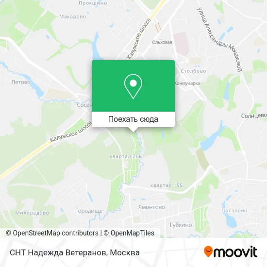 Карта СНТ Надежда Ветеранов