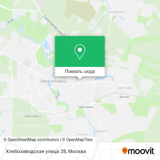 Карта Хлебозаводская улица 28