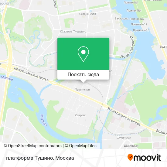 Карта платформа Тушино