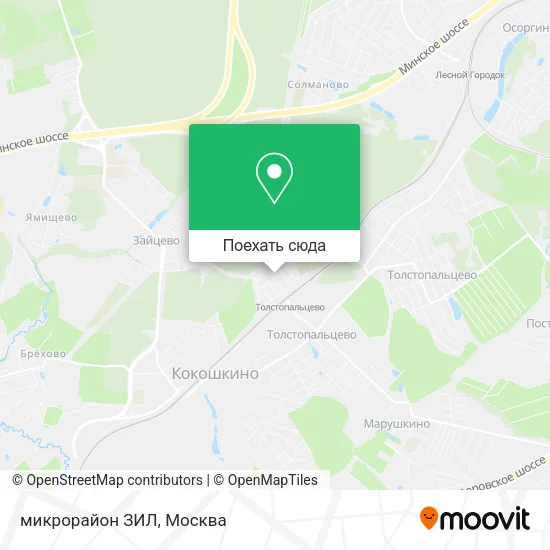 Карта микрорайон ЗИЛ