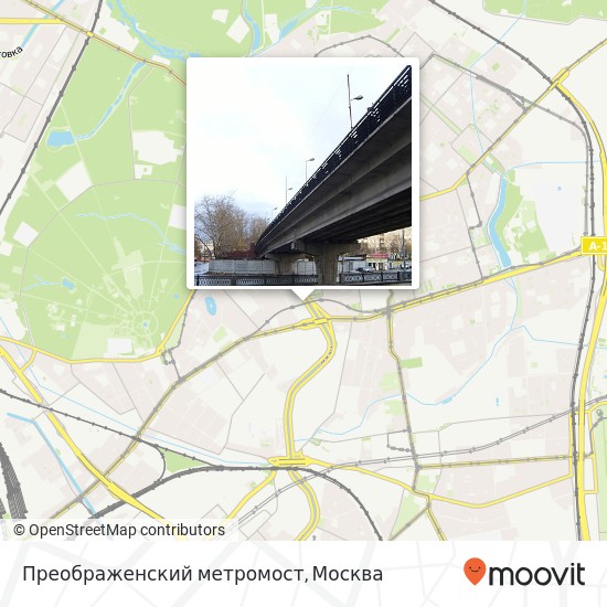 Карта Преображенский метромост