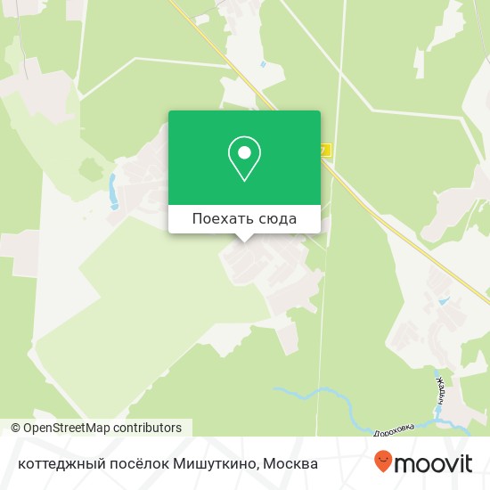 Карта коттеджный посёлок Мишуткино