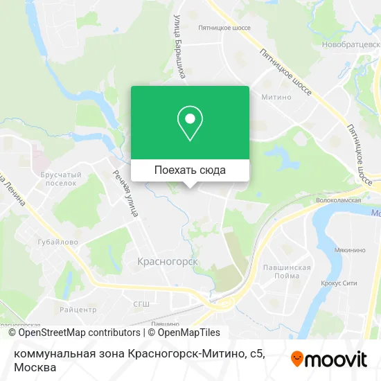 Карта коммунальная зона Красногорск-Митино, с5