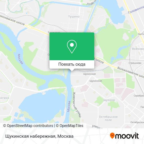 Карта Щукинская набережная