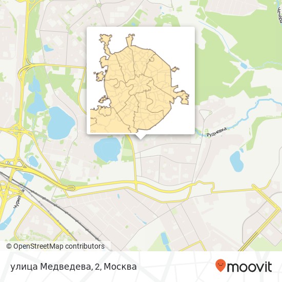 Карта улица Медведева, 2