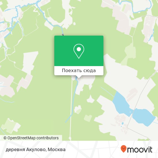 Карта деревня Акулово