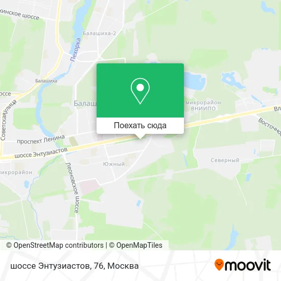 Карта шоссе Энтузиастов, 76