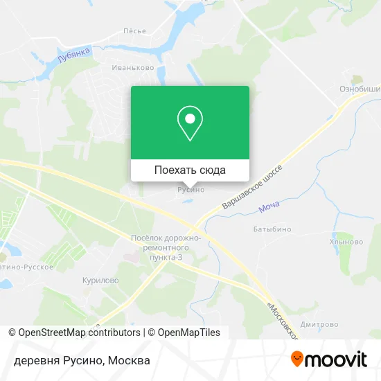 Карта деревня Русино