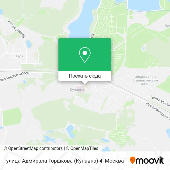 Карта улица Адмирала Горшкова (Купавна) 4