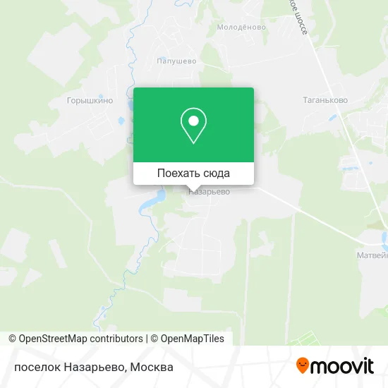 Карта поселок Назарьево