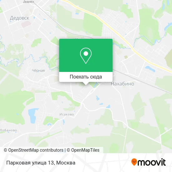 Карта Парковая улица 13