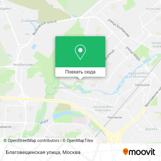 Карта Благовещенская улица