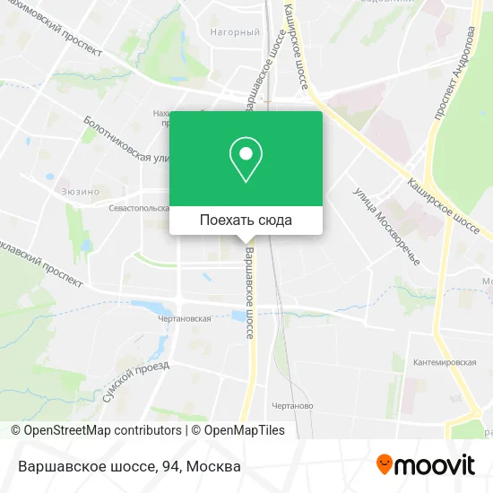 Карта Варшавское шоссе, 94