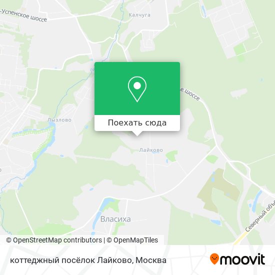 Карта коттеджный посёлок Лайково