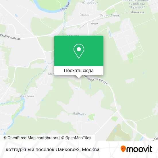 Карта коттеджный посёлок Лайково-2