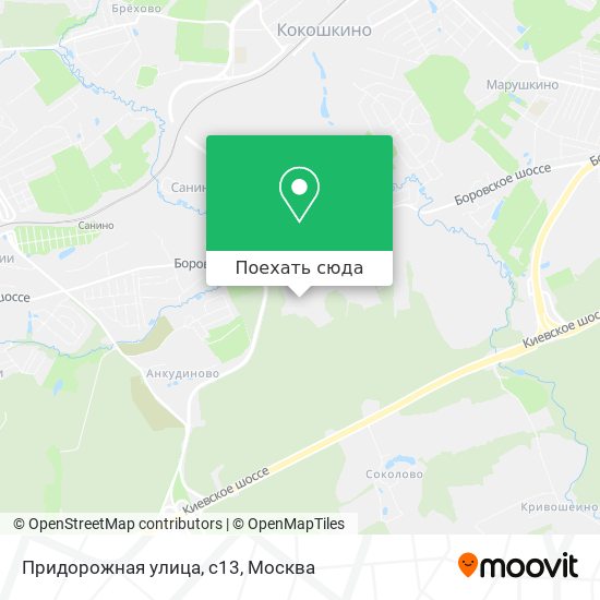 Карта Придорожная улица, с13