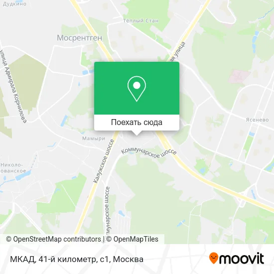 Карта МКАД, 41-й километр, с1