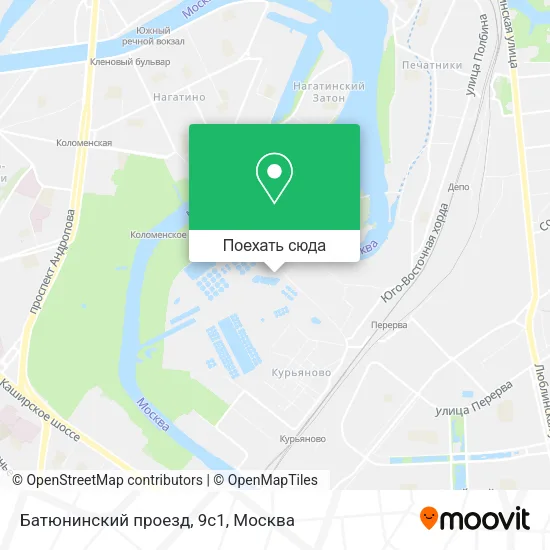 Карта Батюнинский проезд, 9с1