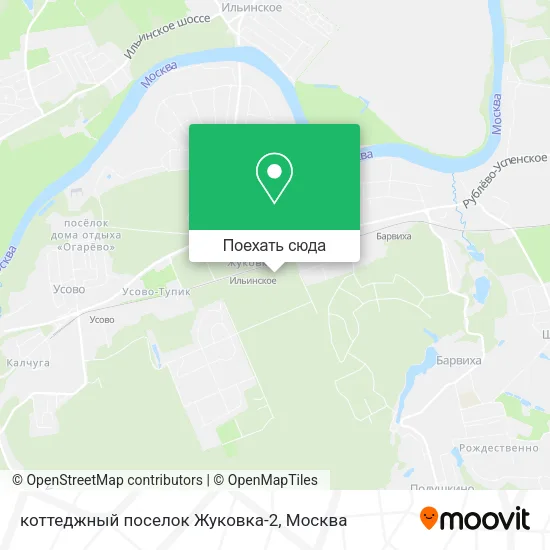 Карта коттеджный поселок Жуковка-2