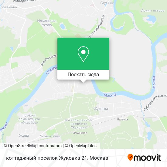 Карта коттеджный посёлок Жуковка 21