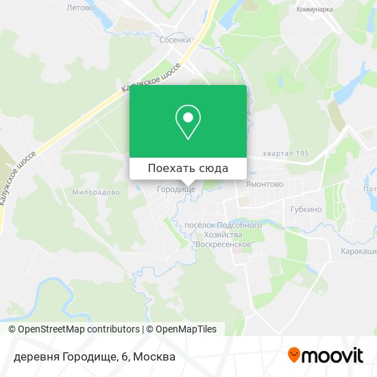 Карта деревня Городище, 6