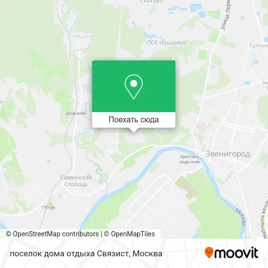 Карта поселок дома отдыха Связист