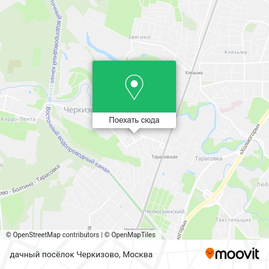 Карта дачный посёлок Черкизово