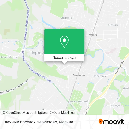 Карта дачный посёлок Черкизово