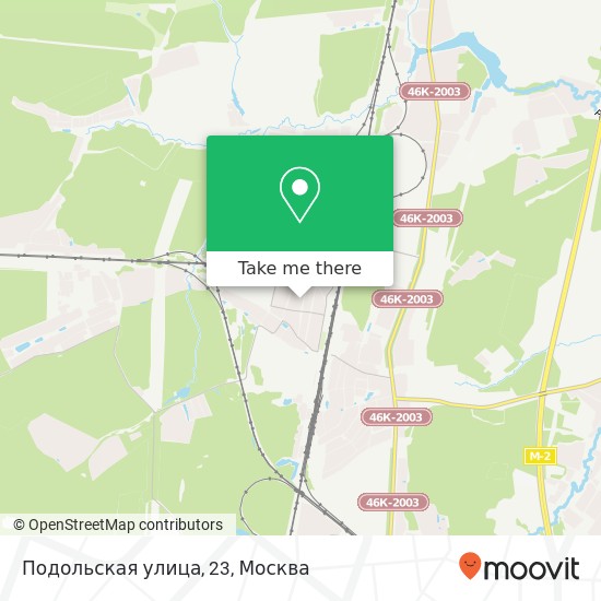 Карта Подольская улица, 23