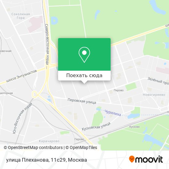 Карта улица Плеханова, 11с29