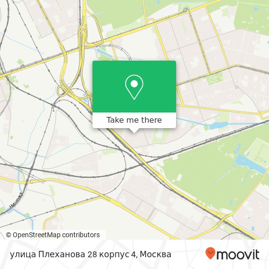 Карта улица Плеханова 28 корпус 4