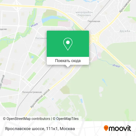 Карта Ярославское шоссе, 111к1