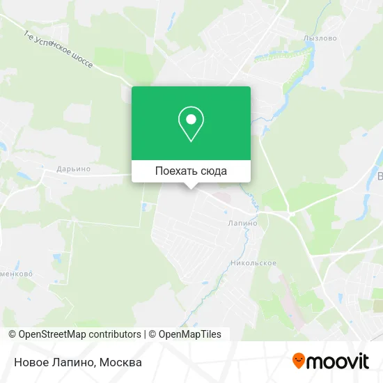 Карта Новое Лапино
