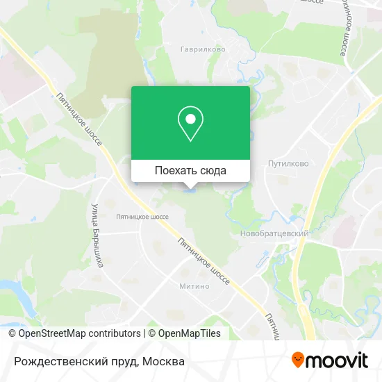 Карта Рождественский пруд