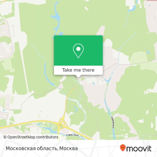 Карта Московская область
