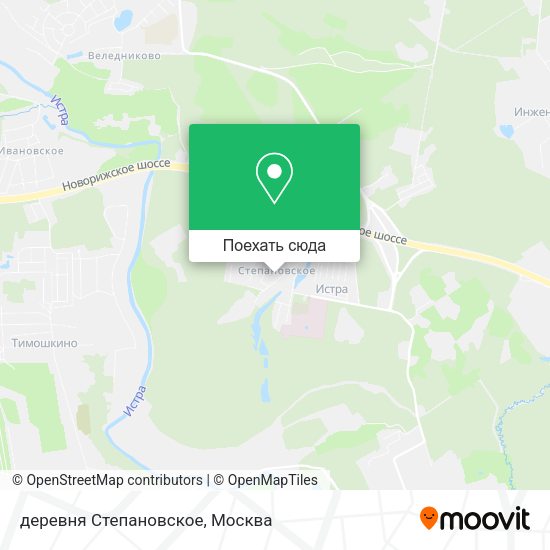 Карта деревня Степановское