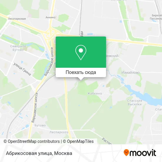 Карта Абрикосовая улица