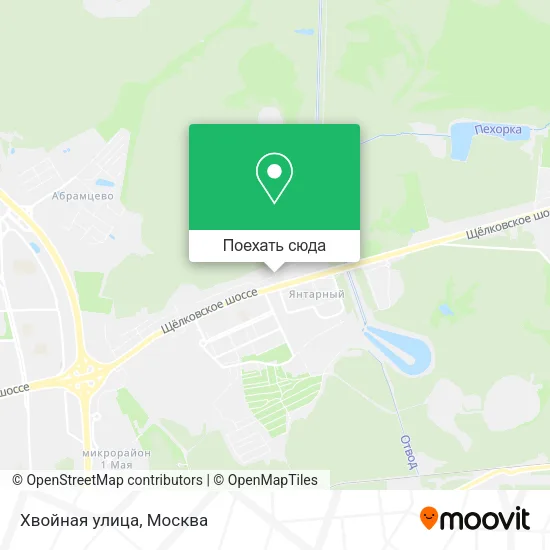 Карта Хвойная улица
