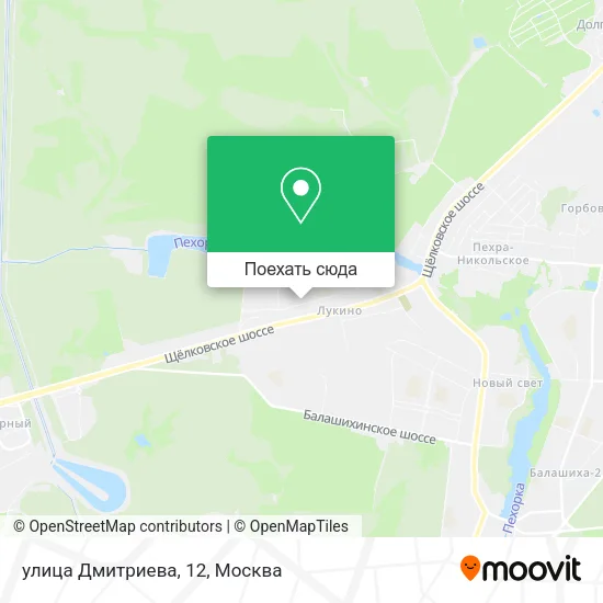 Карта улица Дмитриева, 12