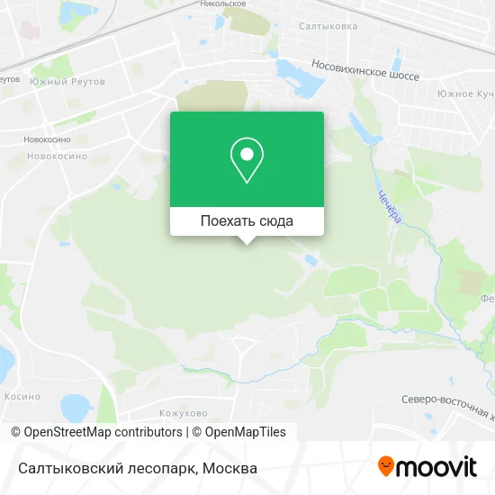 Карта Салтыковский лесопарк