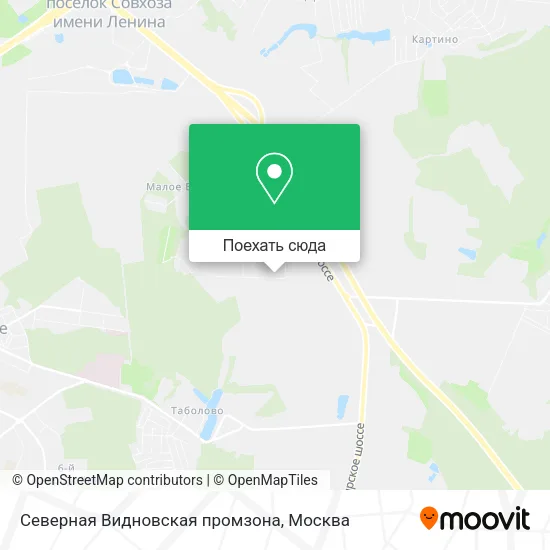 Карта Северная Видновская промзона