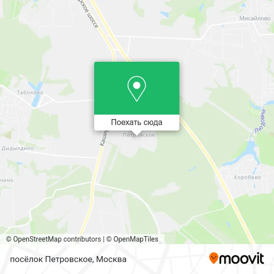 Карта посёлок Петровское