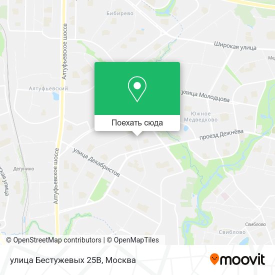 Карта улица Бестужевых 25В