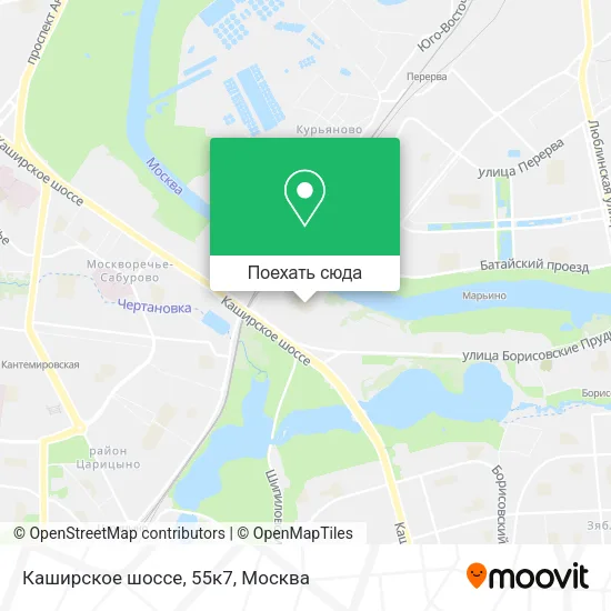 Карта Каширское шоссе, 55к7