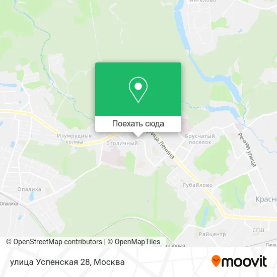 Карта улица Успенская 28