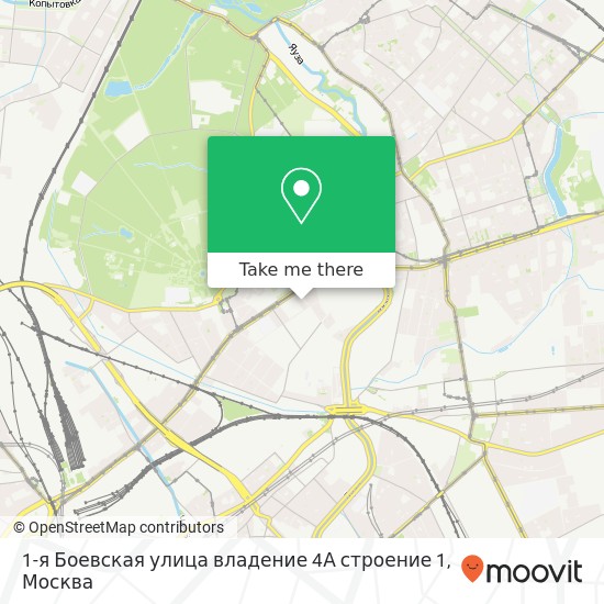 Карта 1-я Боевская улица владение 4А строение 1